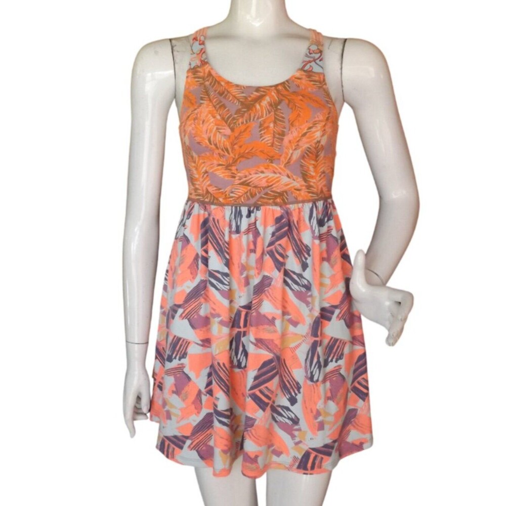 MAAJI Swim Dress/Cover Up, M, Strappy back, Crochet accent, Mini, Multicolor